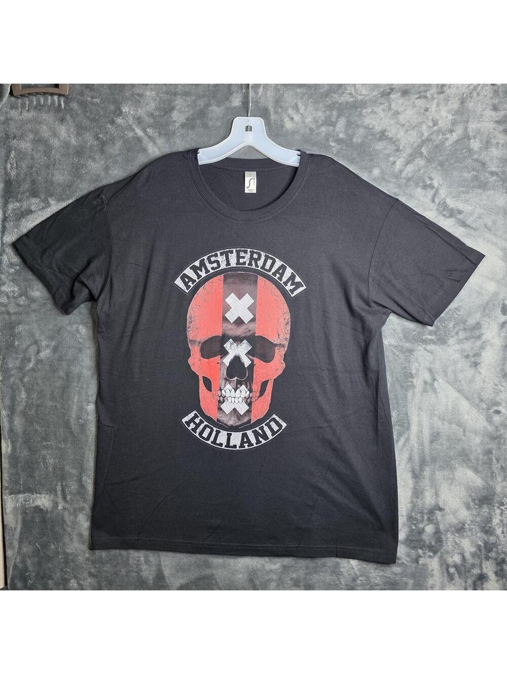 Sol's Amsterdam Holland Skull Tshirt Sz XL.